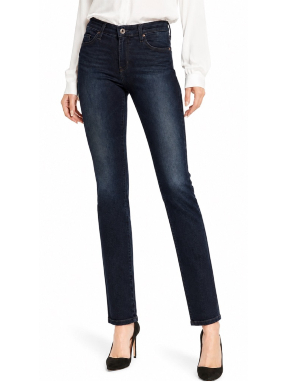 Women's AG Jeans Prima Cigarette Leg Dark Blue Jeans Size 28